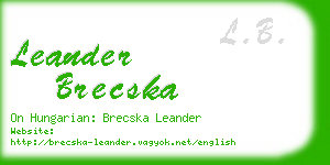 leander brecska business card